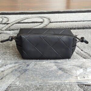 Sephora Small Black Quilted Pouch Make Up Bag Brand New